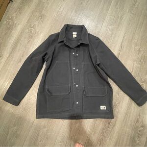 NWOT The North Face Berk Utility Jacket in asphalt gray cotton